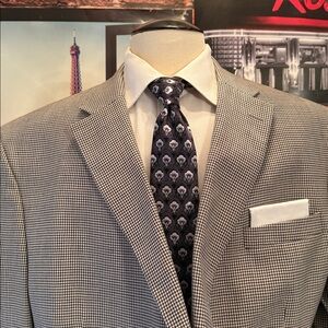 Austin Reed Monochrome Houndstooth Blazer